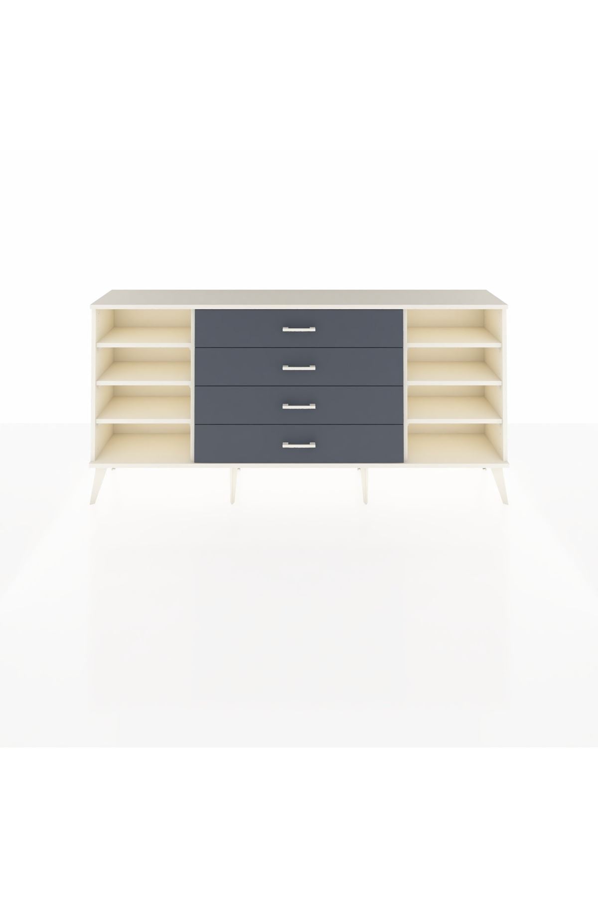 Arges Konsol 6 Raflı 4 Çekmeceli 176x30x83 - S148M045V05A
