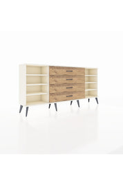 Arges Konsol 6 Raflı 4 Çekmeceli 176x30x83 - S148M045V06A