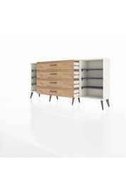 Arges Konsol 6 Raflı 4 Çekmeceli 176x30x83 - S148M045V09A