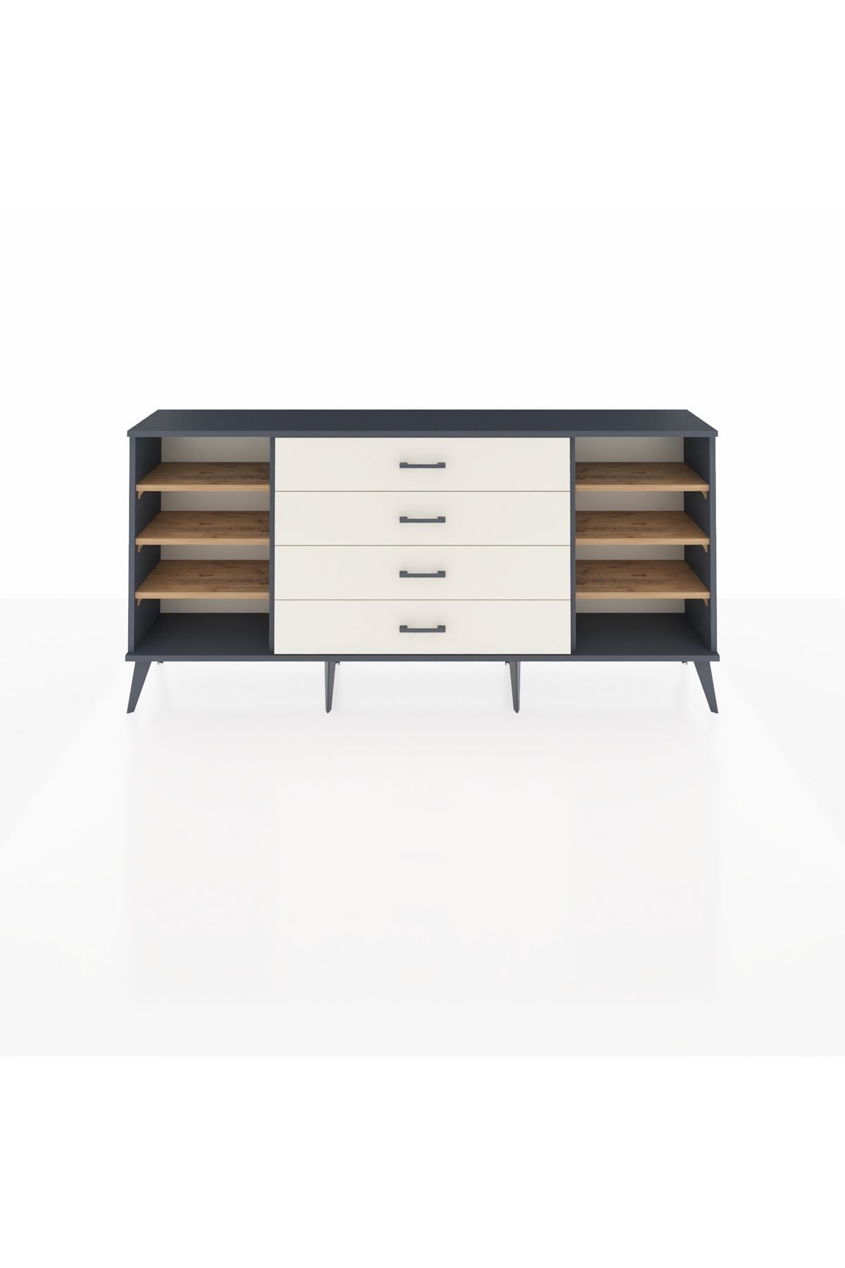 Arges Konsol 6 Raflı 4 Çekmeceli 176x30x83 - S148M045V10A