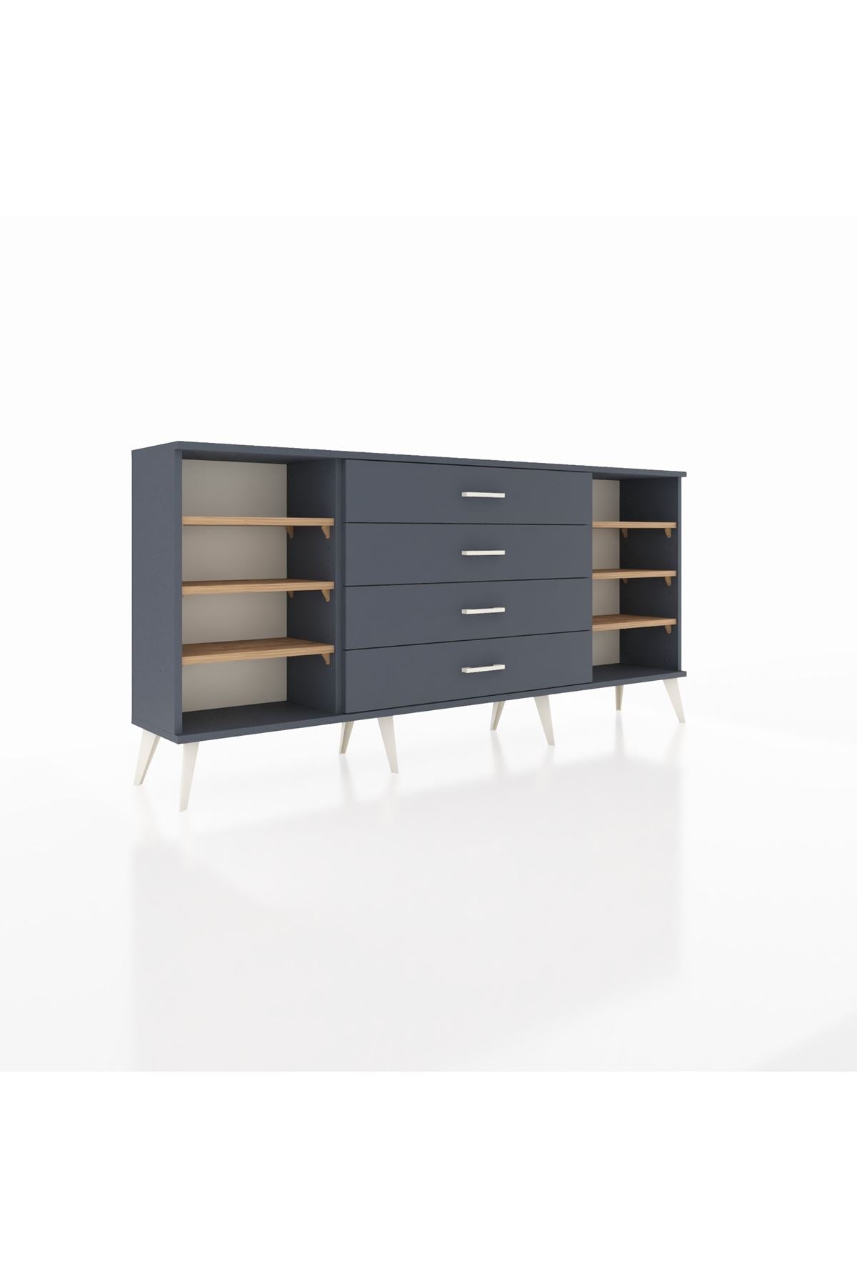 Arges Konsol 6 Raflı 4 Çekmeceli 176x30x83 - S148M045V11A