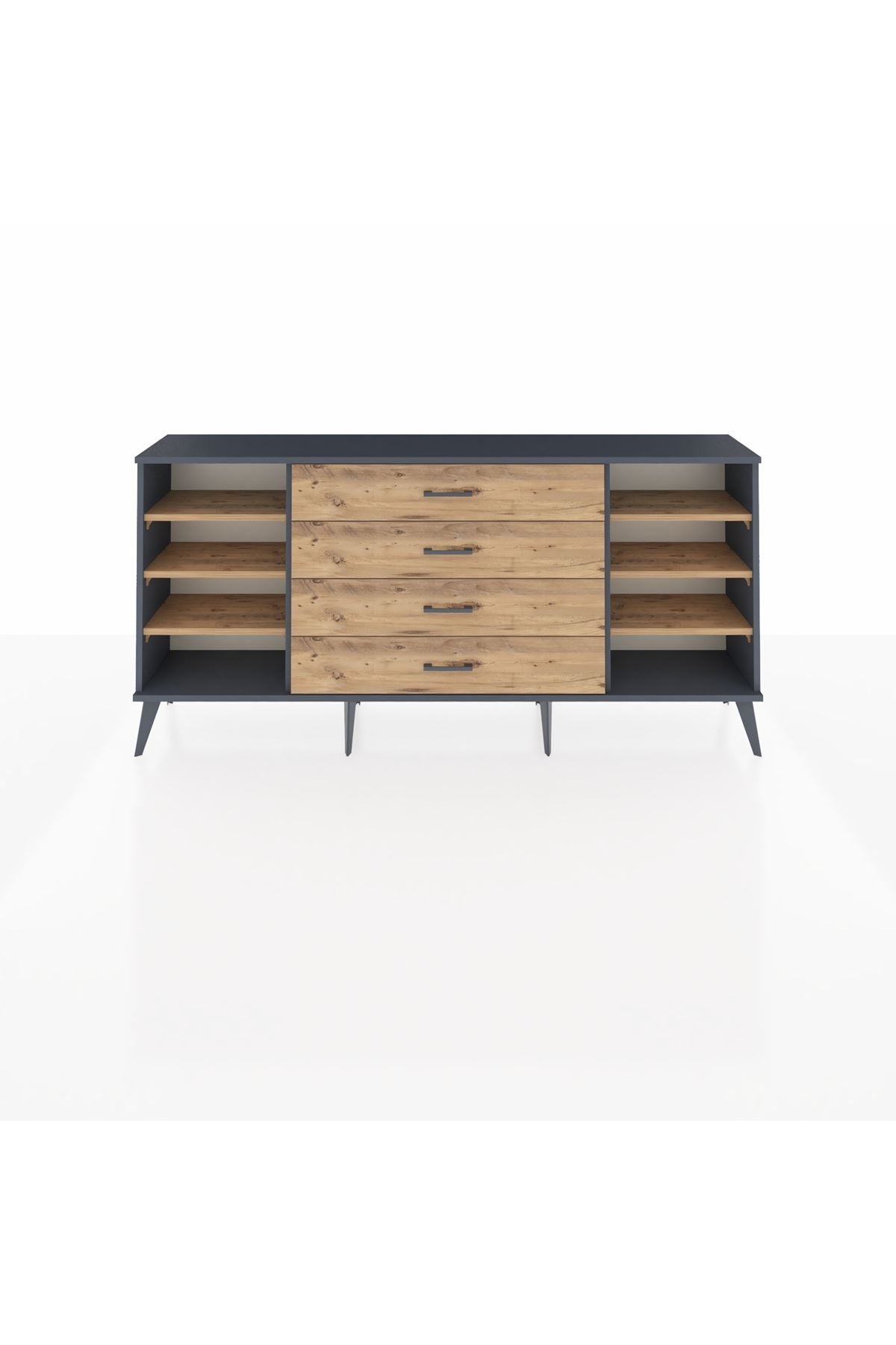 Arges Konsol 6 Raflı 4 Çekmeceli 176x30x83 - S148M045V12A