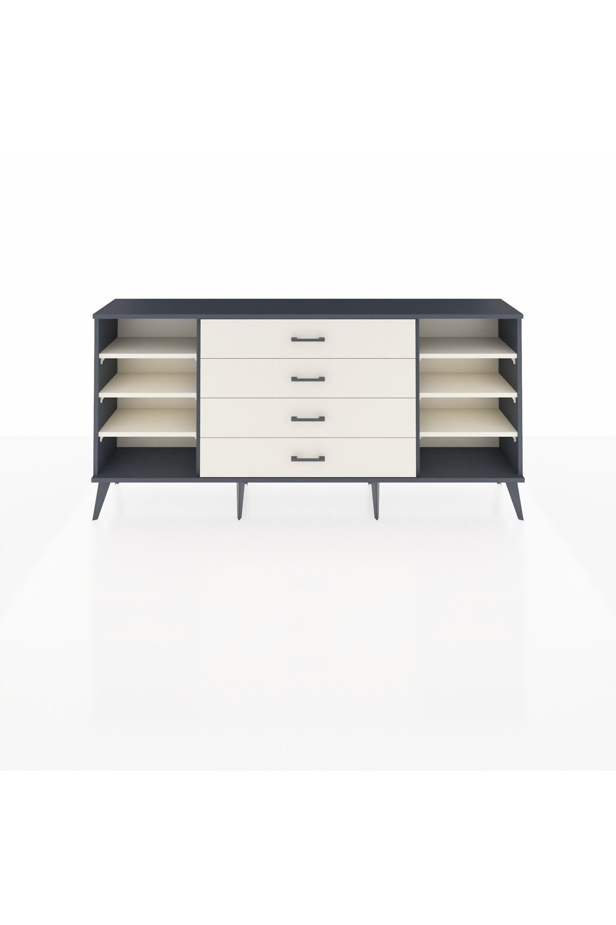 Arges Konsol 6 Raflı 4 Çekmeceli 176x30x83 - S148M045V13A