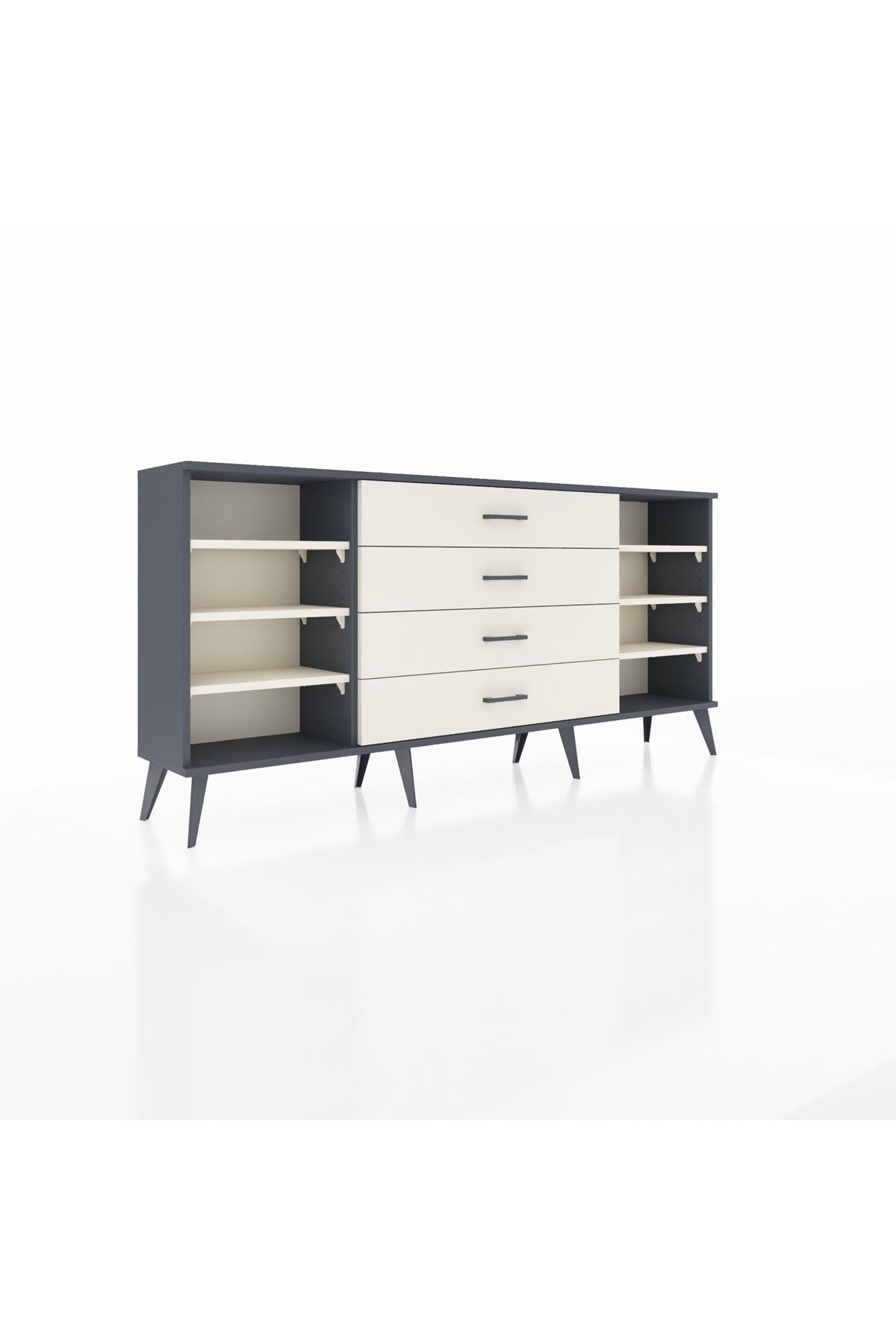 Arges Konsol 6 Raflı 4 Çekmeceli 176x30x83 - S148M045V13A