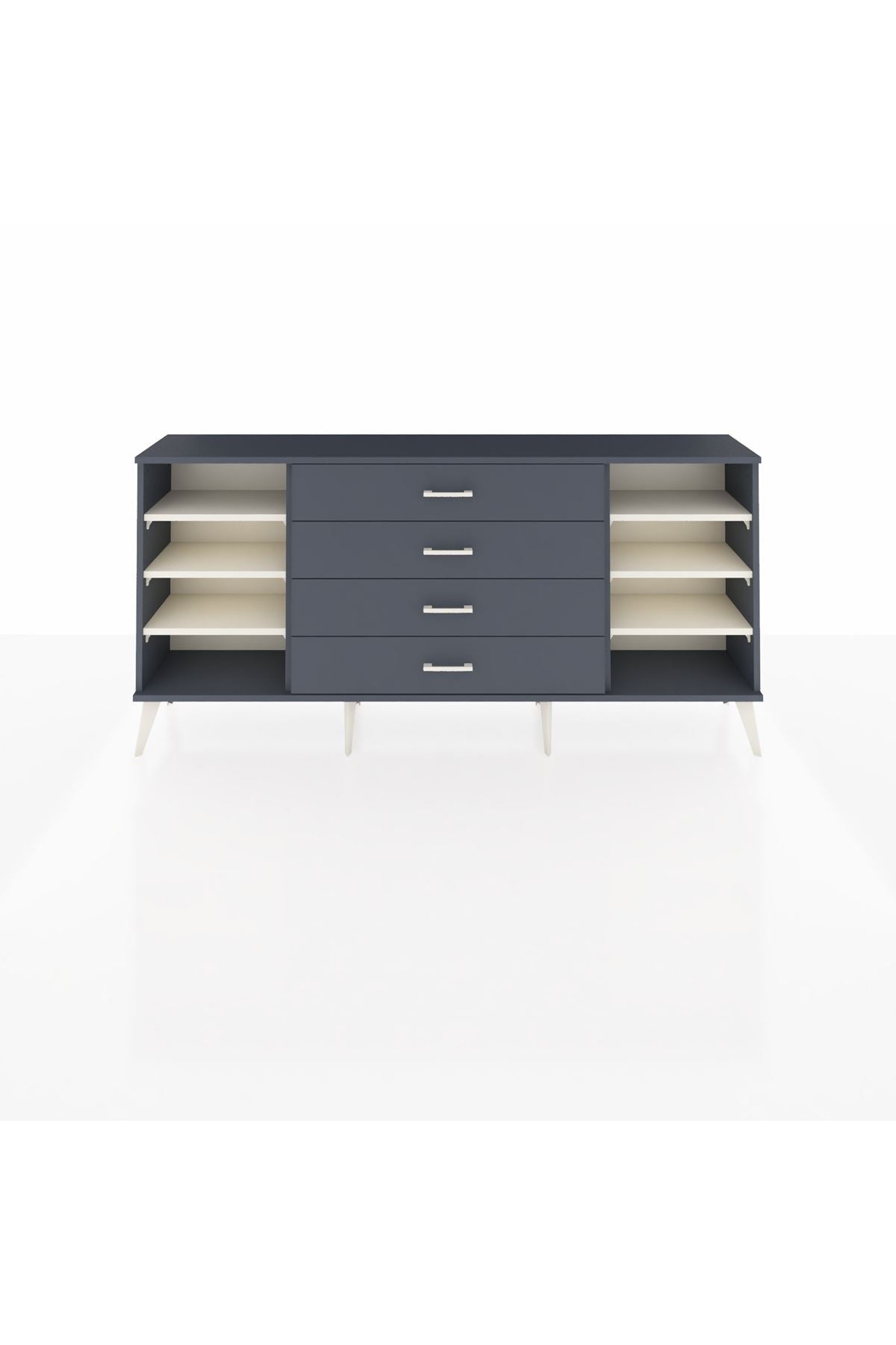 Arges Konsol 6 Raflı 4 Çekmeceli 176x30x83 - S148M045V14A
