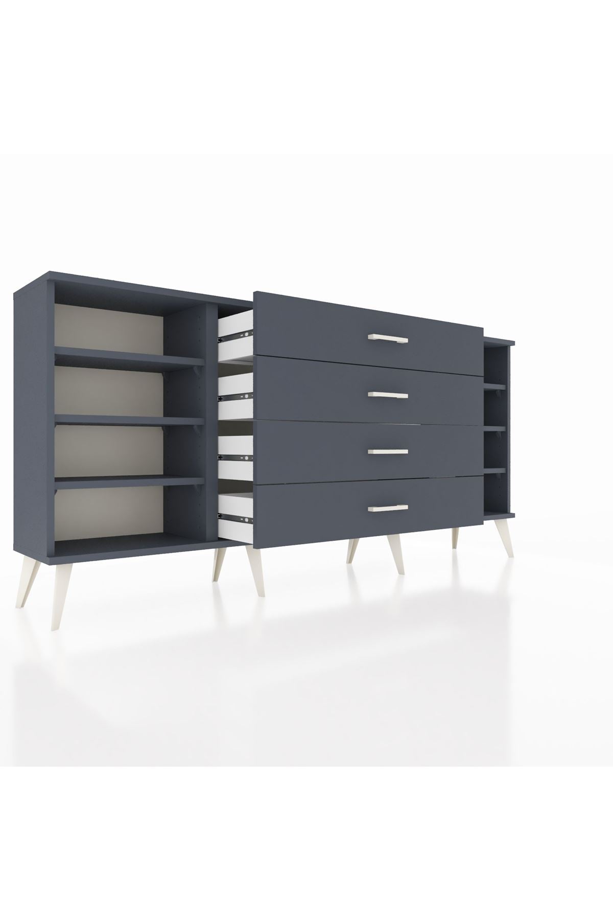 Arges Konsol 6 Raflı 4 Çekmeceli 176x30x83 - S148M045V17A
