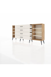 Arges Konsol 6 Raflı 4 Çekmeceli 176x30x83 - S148M045V22A