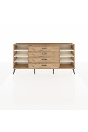 Arges Konsol 6 Raflı 4 Çekmeceli 176x30x83 - S148M045V24A