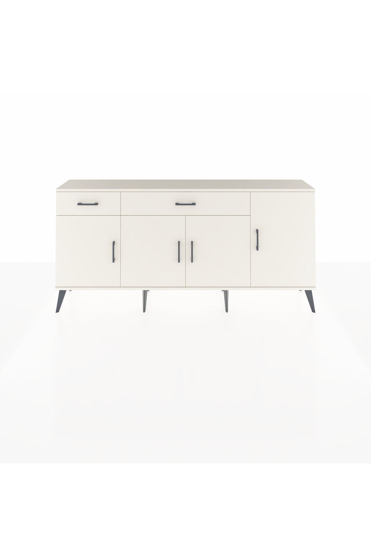 Arges Konsol 5 Raflı 2 Çekmeceli 4 Kapaklı 176x30x83 - S148M046V04A