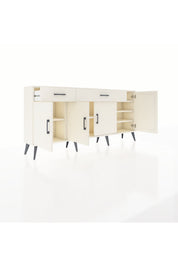 Arges Konsol 5 Raflı 2 Çekmeceli 4 Kapaklı 176x30x83 - S148M046V04A