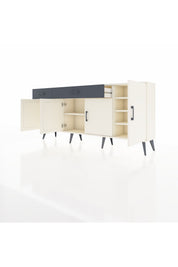Arges Konsol 5 Raflı 2 Çekmeceli 4 Kapaklı 176x30x83 - S148M046V05A