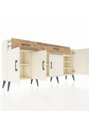 Arges Konsol 5 Raflı 2 Çekmeceli 4 Kapaklı 176x30x83 - S148M046V06A