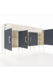 Arges Konsol 5 Raflı 2 Çekmeceli 4 Kapaklı 176x30x83 - S148M046V07A