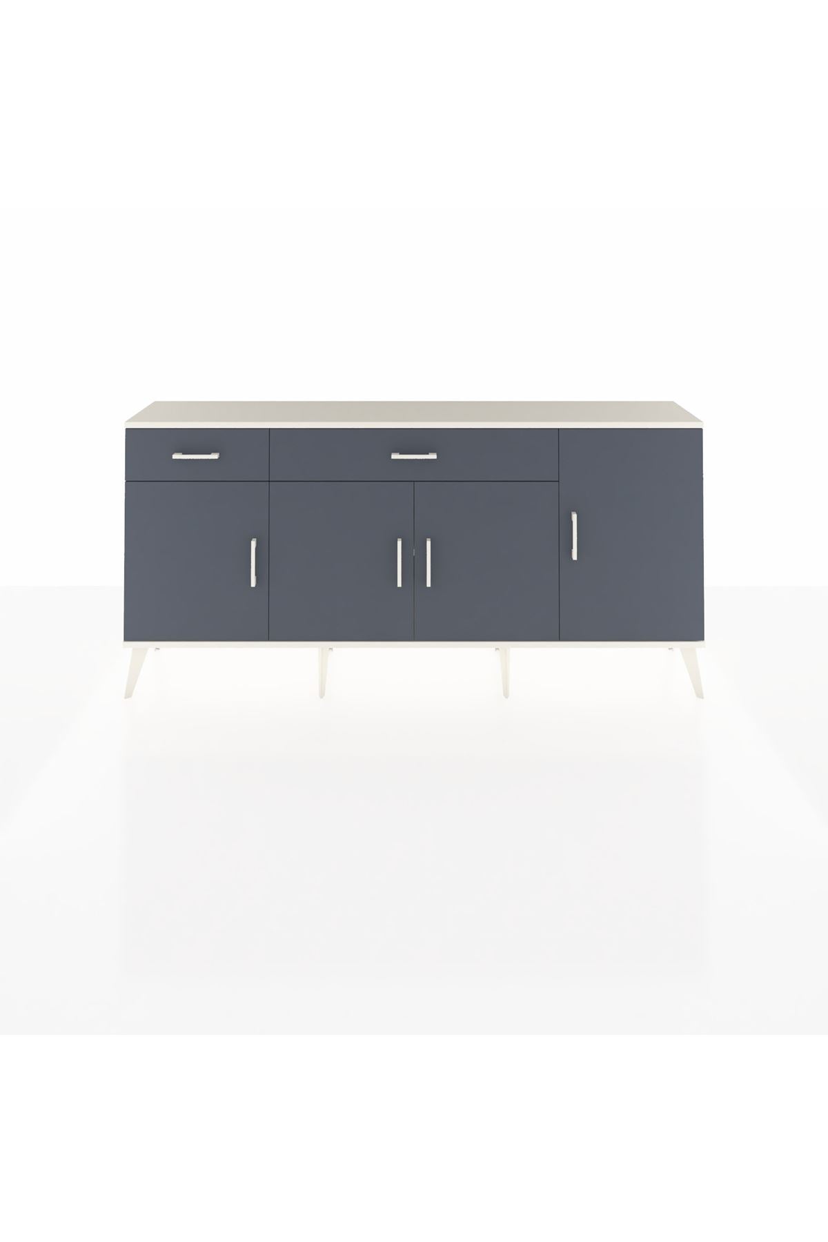 Arges Konsol 5 Raflı 2 Çekmeceli 4 Kapaklı 176x30x83 - S148M046V08A