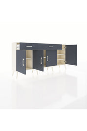 Arges Konsol 5 Raflı 2 Çekmeceli 4 Kapaklı 176x30x83 - S148M046V08A