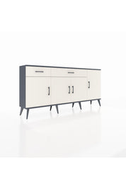 Arges Konsol 5 Raflı 2 Çekmeceli 4 Kapaklı 176x30x83 - S148M046V13A
