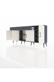 Arges Konsol 5 Raflı 2 Çekmeceli 4 Kapaklı 176x30x83 - S148M046V14A