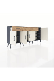 Arges Konsol 5 Raflı 2 Çekmeceli 4 Kapaklı 176x30x83 - S148M046V15A