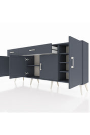 Arges Konsol 5 Raflı 2 Çekmeceli 4 Kapaklı 176x30x83 - S148M046V17A
