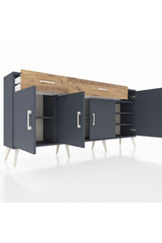 Arges Konsol 5 Raflı 2 Çekmeceli 4 Kapaklı 176x30x83 - S148M046V18A