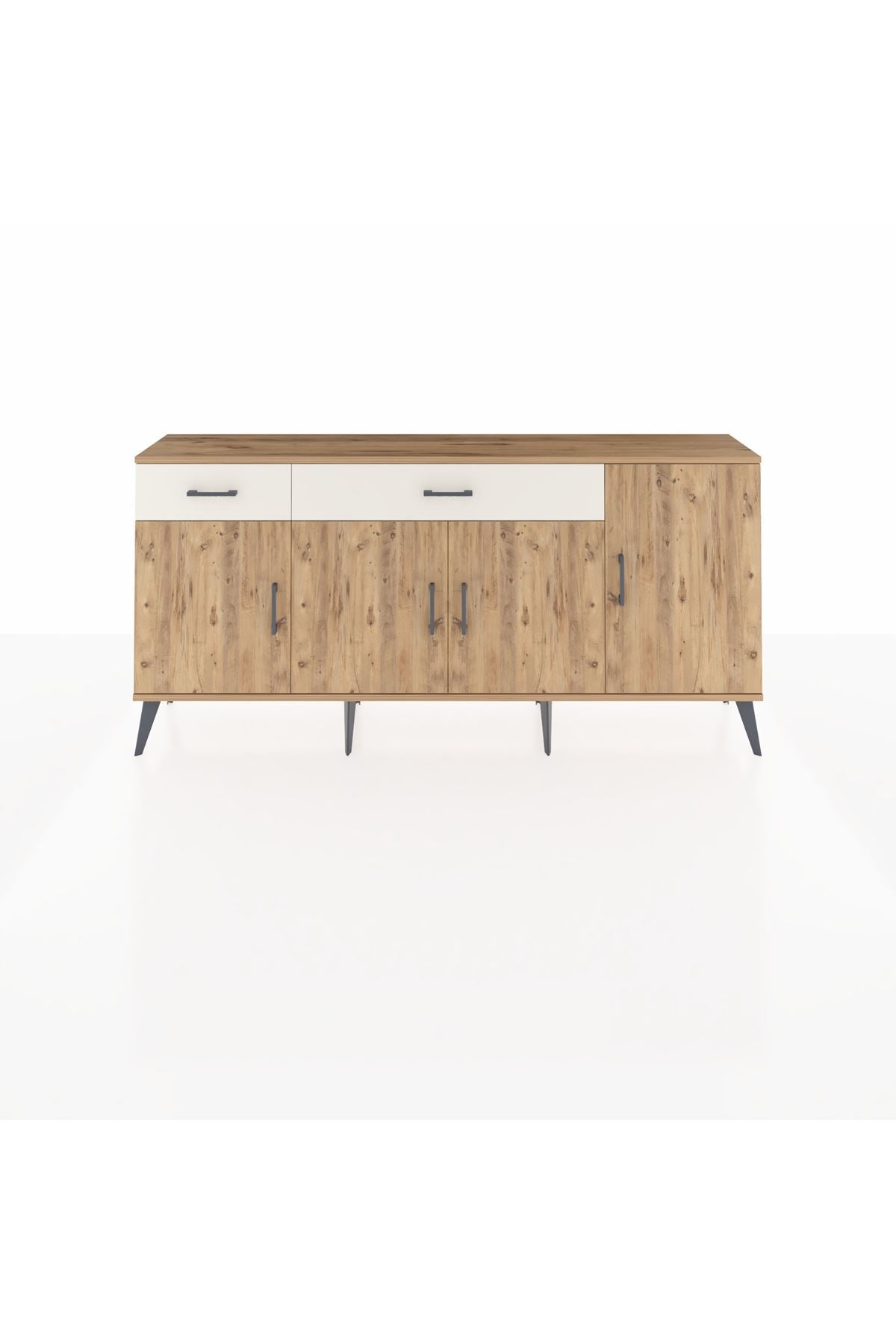 Arges Konsol 5 Raflı 2 Çekmeceli 4 Kapaklı 176x30x83 - S148M046V19A