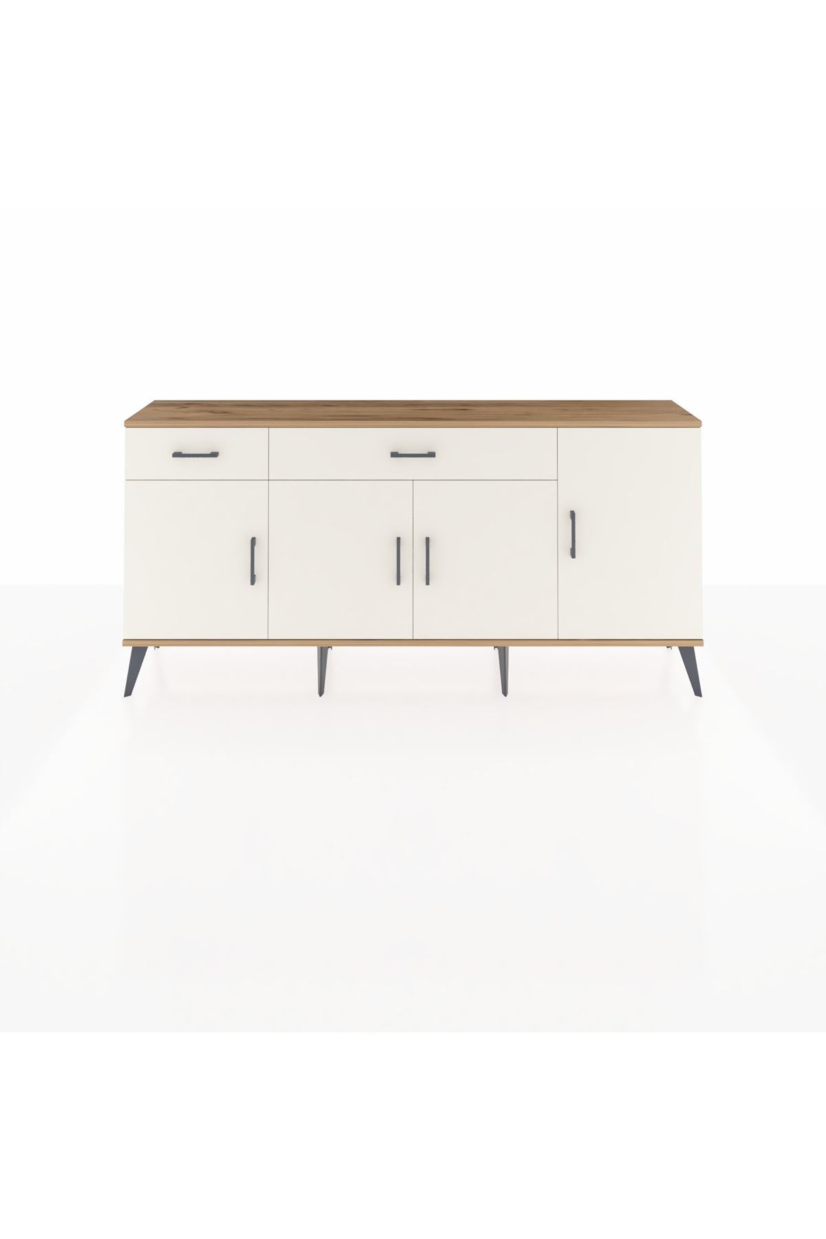 Arges Konsol 5 Raflı 2 Çekmeceli 4 Kapaklı 176x30x83 - S148M046V22A