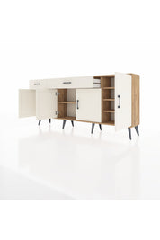 Arges Konsol 5 Raflı 2 Çekmeceli 4 Kapaklı 176x30x83 - S148M046V22A