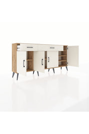 Arges Konsol 5 Raflı 2 Çekmeceli 4 Kapaklı 176x30x83 - S148M046V22A