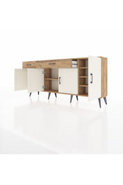 Arges Konsol 5 Raflı 2 Çekmeceli 4 Kapaklı 176x30x83 - S148M046V24A