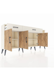 Arges Konsol 5 Raflı 2 Çekmeceli 3 Kapaklı 176x30x83 - S148M047V01A