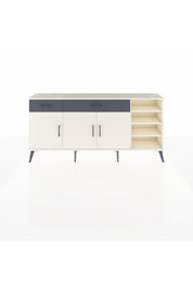Arges Konsol 5 Raflı 2 Çekmeceli 3 Kapaklı 176x30x83 - S148M047V05A