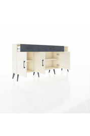 Arges Konsol 5 Raflı 2 Çekmeceli 3 Kapaklı 176x30x83 - S148M047V05A
