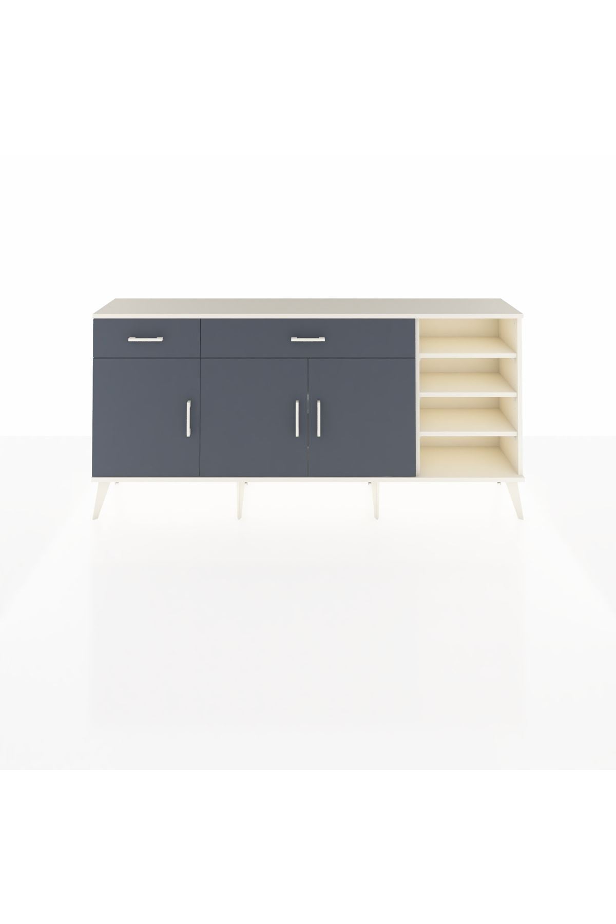 Arges Konsol 5 Raflı 2 Çekmeceli 3 Kapaklı 176x30x83 - S148M047V08A