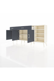 Arges Konsol 5 Raflı 2 Çekmeceli 3 Kapaklı 176x30x83 - S148M047V08A