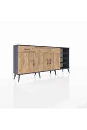 Arges Konsol 5 Raflı 2 Çekmeceli 3 Kapaklı 176x30x83 - S148M047V12A