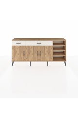Arges Konsol 5 Raflı 2 Çekmeceli 3 Kapaklı 176x30x83