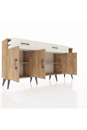 Arges Konsol 5 Raflı 2 Çekmeceli 3 Kapaklı 176x30x83 - S148M047V19A