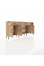 Arges Konsol 5 Raflı 2 Çekmeceli 3 Kapaklı 176x30x83 - S148M047V21A