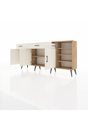 Arges Konsol 5 Raflı 2 Çekmeceli 3 Kapaklı 176x30x83 - S148M047V22A