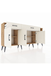 Arges Konsol 5 Raflı 2 Çekmeceli 3 Kapaklı 176x30x83 - S148M047V22A