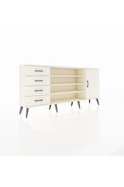Arges Konsol 6 Raflı 4 Çekmeceli Tek Kapaklı 176x30x83 - S148M048V04A