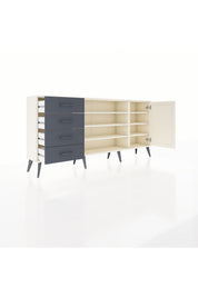 Arges Konsol 6 Raflı 4 Çekmeceli Tek Kapaklı 176x30x83 - S148M048V05A