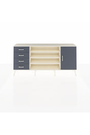 Arges Konsol 6 Raflı 4 Çekmeceli Tek Kapaklı 176x30x83 - S148M048V08A