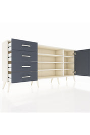 Arges Konsol 6 Raflı 4 Çekmeceli Tek Kapaklı 176x30x83 - S148M048V08A
