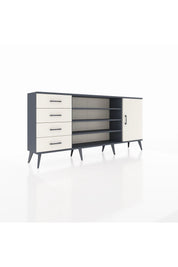Arges Konsol 6 Raflı 4 Çekmeceli Tek Kapaklı 176x30x83 - S148M048V13A