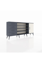 Arges Konsol 6 Raflı 4 Çekmeceli Tek Kapaklı 176x30x83 - S148M048V14A