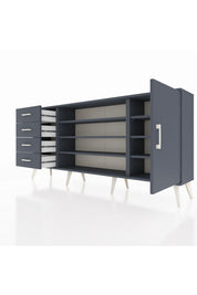 Arges Konsol 6 Raflı 4 Çekmeceli Tek Kapaklı 176x30x83 - S148M048V17A