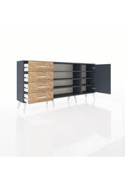 Arges Konsol 6 Raflı 4 Çekmeceli Tek Kapaklı 176x30x83 - S148M048V18A