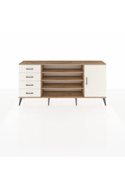 Arges Konsol 6 Raflı 4 Çekmeceli Tek Kapaklı 176x30x83 - S148M048V22A
