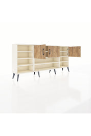 Arges Konsol 9 Raflı 3 Kapaklı 176x30x83 - S148M049V02A